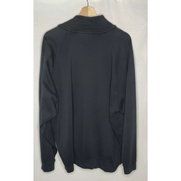Masters Golf Clubhouse Collection Men's XXL Black 1/4 Zip Sweatshirt Pima Cotton - Picture 3 of 11